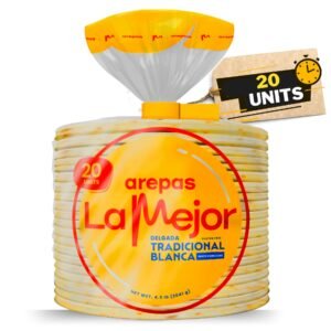 Arepas La Mejor x20 – Colombianas 100% Maíz Blanco Natural